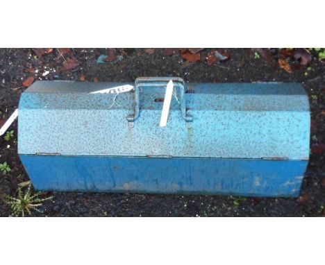 A metal tool box