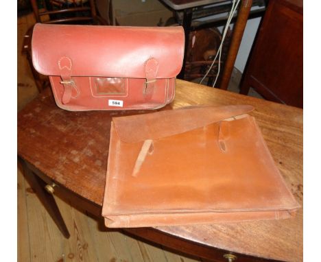 A vintage satchel and one other