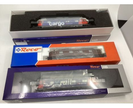 Model Railway Interest ; Roco very good 72592, 43710 and another boxed loco as shown.appear to be as sold.