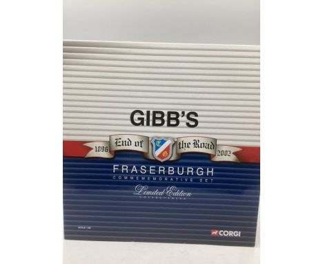 Corgi 3 diecast tractor truck unit set- boxed and unused set cc99125 Gibbs end of the road Fraserburgh commemorative set (1)
