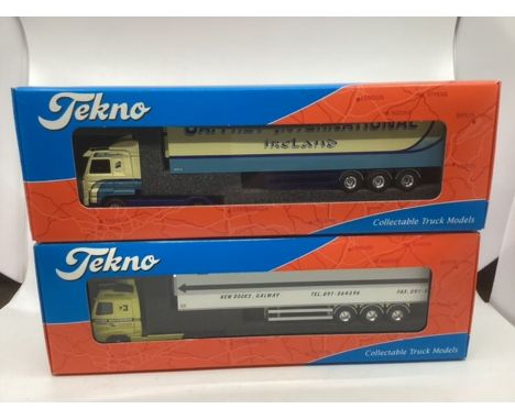 Tekno - Fine Model trucks scale 1:50 : 09/2005 Caffrey and Iggy &nbsp;Madden 02/2005 : both boxed and unused.(2)