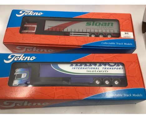 Tekno - model scale trucks 1:50 boxed and unused to include a Hannon&nbsp;03/2006 116 and a Sloan 05/2005 114 (2)