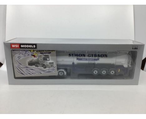 WSI Fine Model trucks Simon Gibson model 1:50 scale boxed and unopened toy truck. (1)