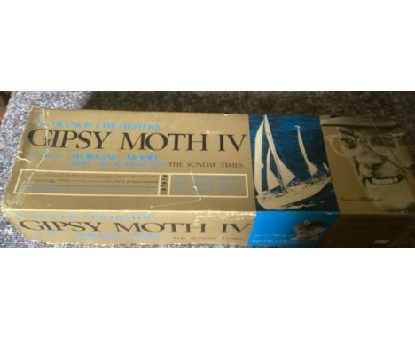 Model Large 26”Vintage 1970s &nbsp;unbuilt Kit. Boxed Boat ; Sir Francis Chichesters Gipsy Moth IV &nbsp;made by Hobbies ltd 