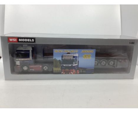 WSI truck Fine model Scalia McCaul Haulage of Aberdeen blue/red livery: boxed and unused 1:50 scale(1)