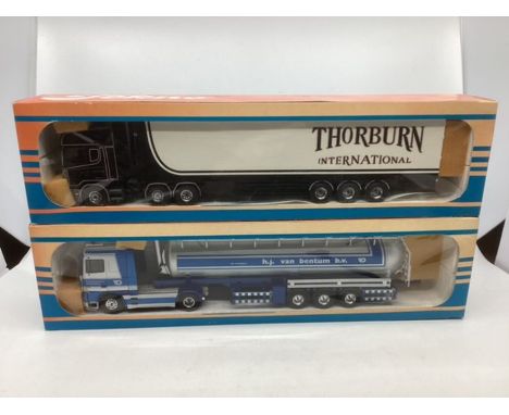 Tekno trucks scale 1;50 Thorburn 05/2000 81 and HJ bentum BV tanker : both boxed and unused (2)