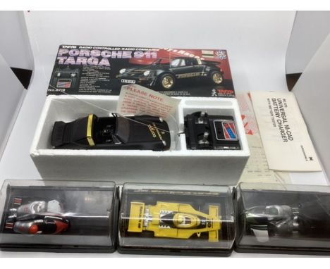 Vintage Porsche 911 tags radio control boxed 1990 car Taiyo Made in Japan ( not tested and VGC and scalextric Renault &nbsp;y