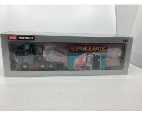 WSI FINE MODEL Truck : Pollock Total Logistics Red/ teal- boxed and unused (1)