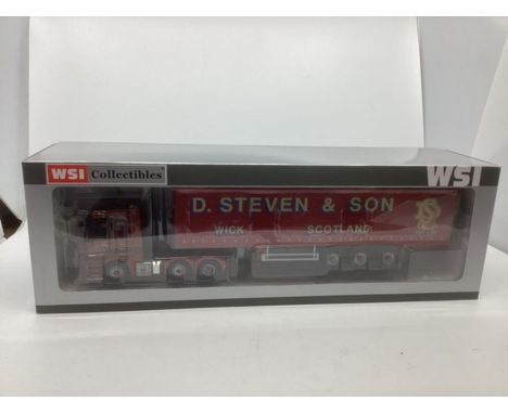 Fine WSI model truck; 1;50 Boxed and unused toy. D stevens, Wick. (1)