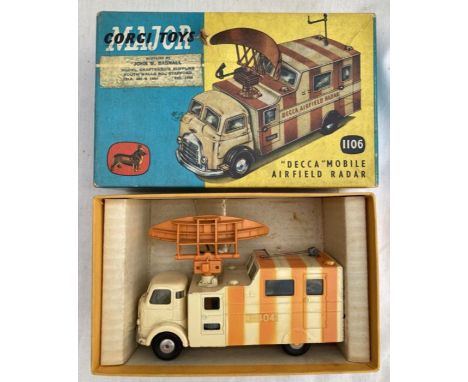 Corgi 1106 Decca Mobile Airfield Radar. Very good original condition,inner box packaging, one split box corner.&nbsp;