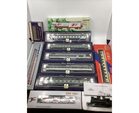 Model Railway interest; selection of boxed carriages &nbsp;LS Lima etc all boxed as shown and appear unused generally and ver