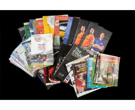 THE FOOTBALL CLUB HOUSE: SOUVENIR PROGRAMMES FROM SEMI-FINALS/FINALS FOR CUP FINALS 1980 - 2012, programmes of note include F