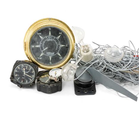 THE MILITARY & AVIATION CLUBHOUSE: TWO SMITHS MILITARY COCKPIT CHRONOGRAPHS, Ref. 6A/3157, code V308/326, serial no. 2407/54 
