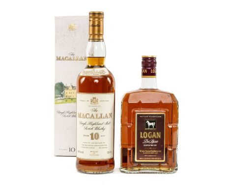 WINE & SPIRITS CLUB HOUSE: CIRCA 1990'S MACALLAN 10YO MALT WHISKY, presentation box with image of Easter Elchies house, 70cl,