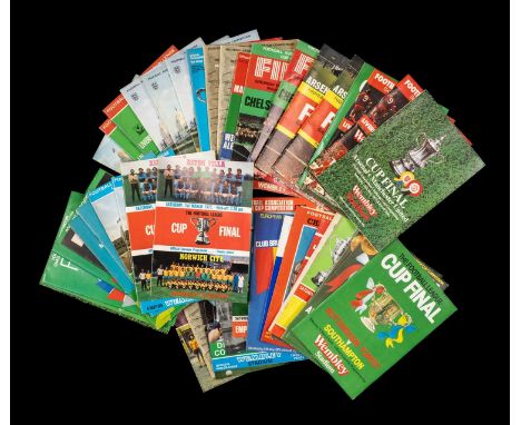 THE FOOTBALL CLUB HOUSE: FINALS PROGRAMMES, including from Football League and Challenge Cup competitions during 1970s: Manch