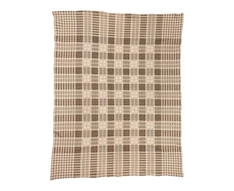 A WELSH WOOL BLANKET  2OTH CENTURY  approximately 160cm X 208cm Provenance:  David Bedale, where purchased by Count Manfredi 