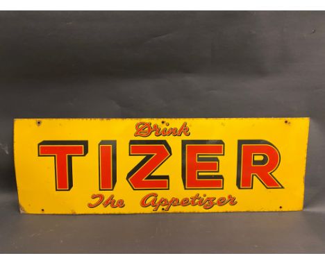 A Tizer 'The Appetizer' rectangular enamel sign in good condition, 36 x 12".
