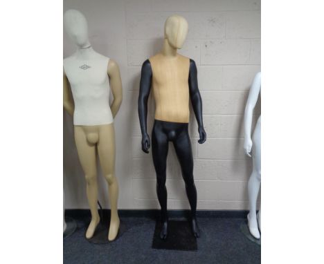 A male mannequin on stand (two tone). 