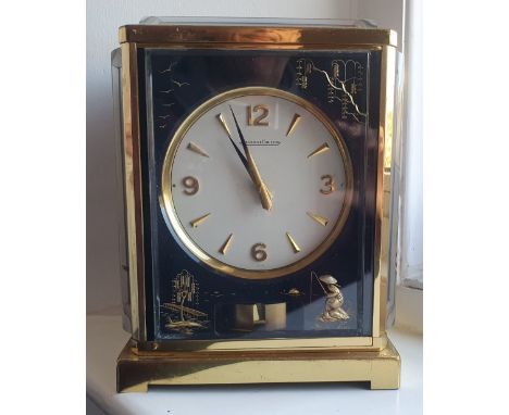 A Jaeger-LeCoultre  'Chinese Harbour'  Atmos clock, 9" high - not fully tested but runs for a period before stopping.