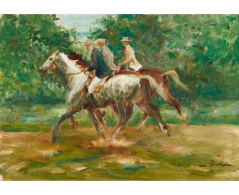 Otto Dill, Der AusrittÖl auf Leinwand. 35 x 50 cm. Gerahmt. Unten rechts schwarz signiert 'Otto Dill'. Rückseitig mit dem Sig