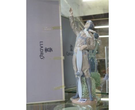 A Lladro figure The Aviator no 05891 with box, in good condition, no damage - 42cm tall 