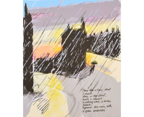 Harold Riley (British 1934-2023) "A Longnor Dream" Signed, titled, dated 2009 and dedicated in ink in the margin, with a poem