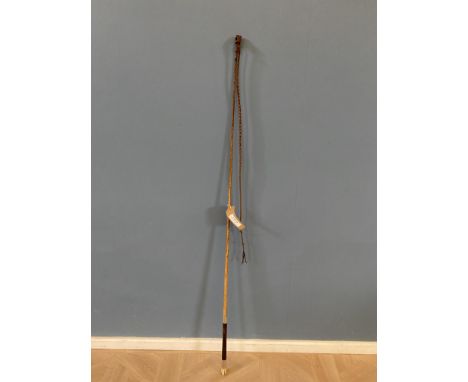Dealer's whip with thong stamped EG 1963