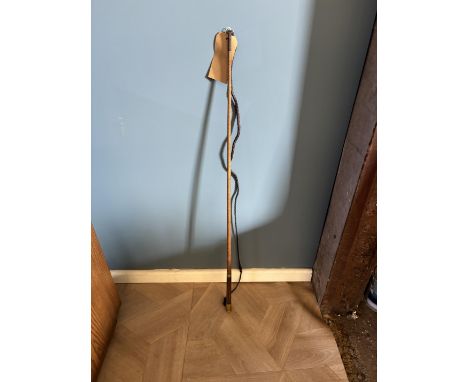Steel lined dealer's whip with Victorian three penny bit in the butt end by Crawley &amp; Son of Peterborough