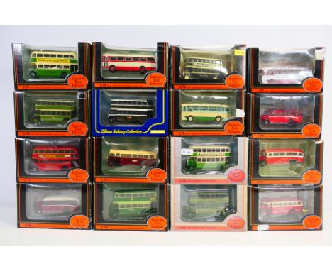 EFE - 16 boxed diecast 1:76 scale model buses from EFE. Lot includes EFE Code 3 #12305 Grenadier Ribble Enthusiasts 21st Comm