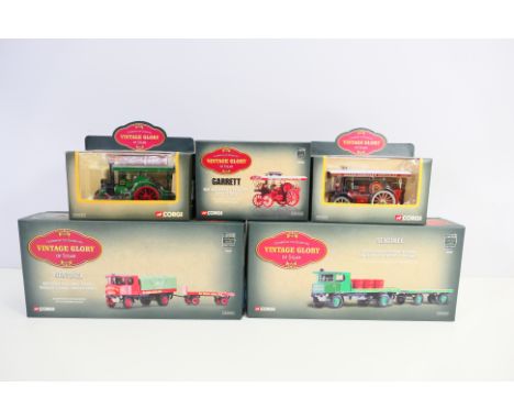 Corgi - Five boxed diecast model vehicles from Corgi's 'Vintage Glory of Steam' series. Lot includes Limited Edition #80008 S