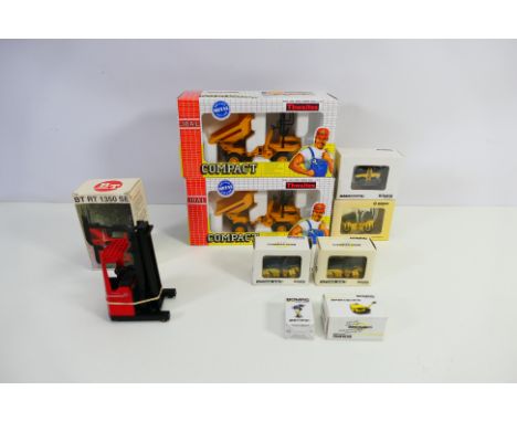 Joal - Bomag - A group of construction models including 2 x Thwaites 5TM Alldrive Dumpers in 1/35 scale # 157, a BT RT1350 SE