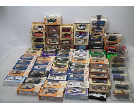 Lledo - Others - Approximately 60 boxed predominately Lledo diecast models. Lot includes Lledo DG085013 Renault van 'Stork Ma