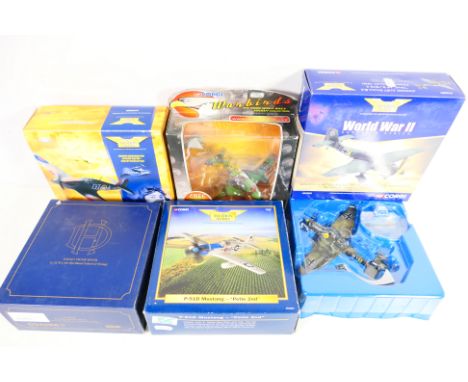 Corgi Aviation Archive - Oxford Diecast - Five boxed diecast model aircraft in 1:72 scale. Lot includes Corgi 'Warbirds' Mess