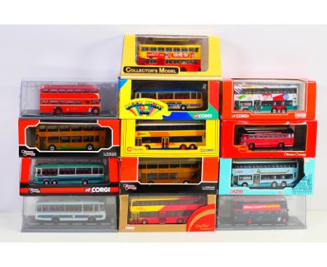 Corgi Original Omnibus - C'sm - 13 boxed 1:76 scale diecast model buses predominately from Corgi OO. Lot includes Corgi #OM42