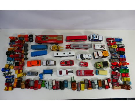 Matchbox - Corgi - Britains - Others - An unboxed collection of playworn diecast model vehicles in several scales, including 
