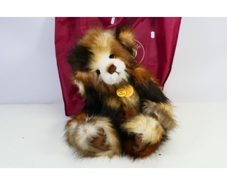 Charlie Bear - A Charlie Bear Collectors Plush named Mrs Lovely #CB131356 approximately 57cm high. Appears to be in excellent