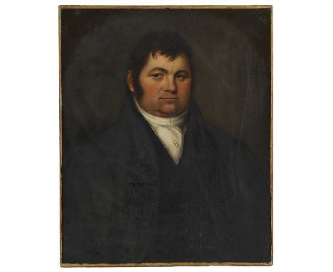 A late 18th-century portrait of Daniel Lambert, the heaviest man in England  oil on canvas 76 x 64cm, unframed  Daniel Lamber