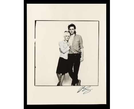 ▲ David Bailey (b.1938) Bob Geldof and Paula Yates, Live Aid, 13 July 1985gelatin silver print, printed 1985, signed in pen b
