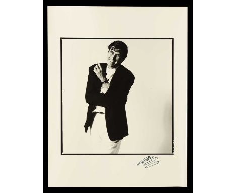 ▲ David Bailey (b.1938) Brian Ferry (Standing), Live Aid, 13 July 1985gelatin silver print, printed 1985, signed in pen by Da