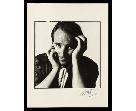▲ David Bailey (b.1938)  Midge Ure, Live Aid, 13 July 1985 gelatin silver print, printed 1985, signed in pen by David Bailey 