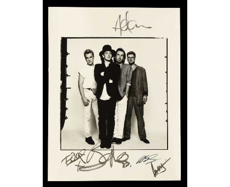 ▲ David Bailey (b.1938) U2, Live Aid, 13 July 1985gelatin silver print, printed 1985, signed in pen by David Bailey and also 