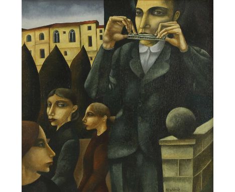 ▲ Ian McWhinnie (b.1952) 'The Garden, Florence'signed 'McWhinnie' l.r., titled verso, oil on board53.5 x 53.5cmProvenance: Wi