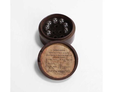 A rare set of hydrostatic bubbles by A Galletti of Glasgow,  early 19th century, a scientific instrument for determining the 