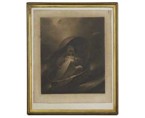 Charles Turner (1774–1857), after John James Halls  A witch sailing to Aleppo in a sieve mezzotint, published in London, 1807