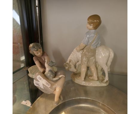 2 Lladro Nao figurines 