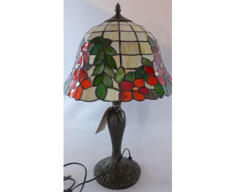 A Tiffany style table lamp, H 62 x W 38 x D 38cm 