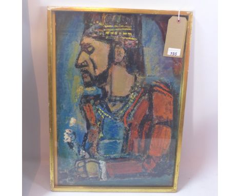 A Georges Ronault print entitled 'The Old King' 57 x 40cm 