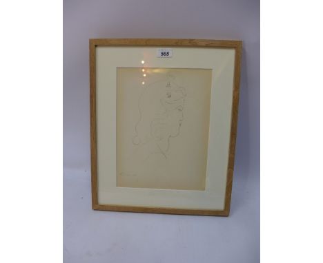 Henri Matisse, a 1943 collotype 'Tete De Femme 014' from an edition of 950, numbered justification page verso, in a light oak