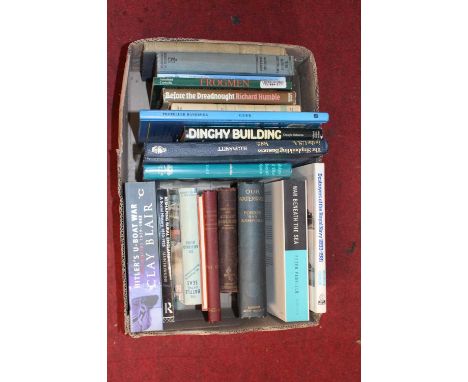 Four boxes of miscellaneous mainly naval related books, to include Conway's All the World's Fighting Ships 1860-1905, Admiral