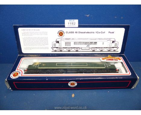 A Bachmann model railway locomotive, Class 46 No. D193, boxed.